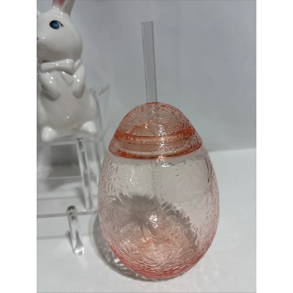 New Target Spritz Easter Lot Iridescent Pearl Bunny mug Figurine Glass Bunny Cup